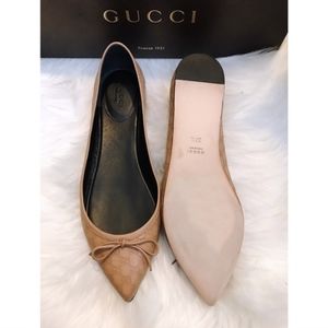 Gucci Shoes - NEW Gucci Agatha GG Point-Toe Flats - size 8 Gucci Shoes - NEW Gucci Agatha GG Point-Toe Flats - size 8